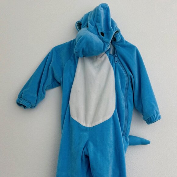 Blue Baby Shark Onesie Costume size 18-24 Month - Picture 1 of 6